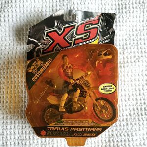 New Road Champs XS Travis Pastrana Suzuki RM250 Dirt Bike Action Figure #199
